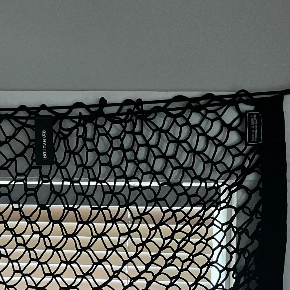 Hyundai Trunk Cargo Net Black Mesh Stretch Bungee Car Storage